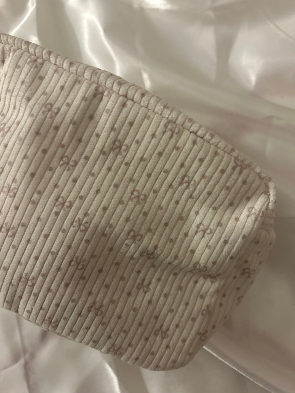 Dainty bow wash case